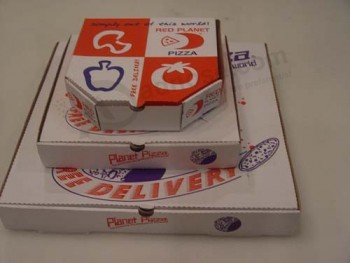 3 Tamaños de colores de impresión de papel corrugado cardbaord cajas de pizza