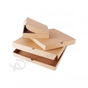 3 大小棕色瓦楞纸cardbaord披萨盒