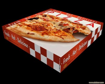 新时尚彩色瓦楞纸cardbaord披萨盒