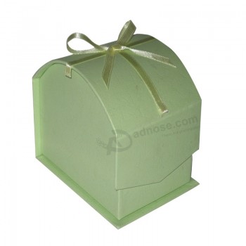 Fashion Paper Gift Box with Ribbon Decoratiive