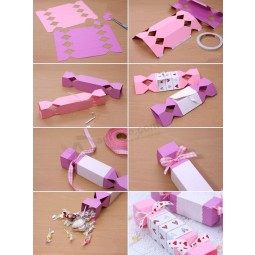 Idées d'emballage de cadeau SainT-ValenTin maison boîTe de bonbons en papier