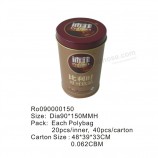 Wholesale Round Coffee Tin Box with Cheaper Price