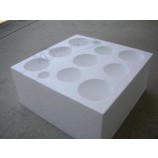 Espuma de embalagem branca corTada moldada personalizada com preço mais baraTo