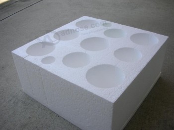 Espuma de embalagem branca corTada moldada personalizada com preço mais baraTo