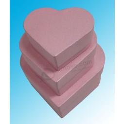 ChocolaT rose en forme de coeur/ BoîTes de papier de bonbon