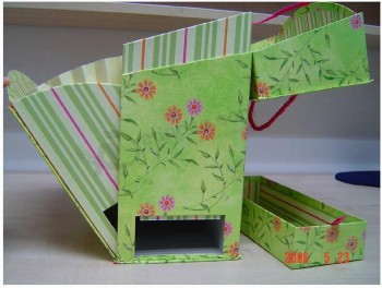 Caja de papel colorida hecha a mano con precio compeTiTivo