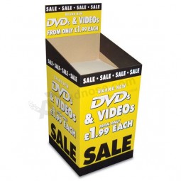 高品質の紙のcardbaord広告ダンプビンディスプレイスタンドボックス