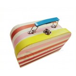 Paper Suitcase Shape Gift Shoe Box with Window