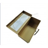 High Paper Suitcase Shape Gift Shoe Box with Window