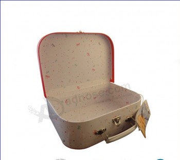 エコクラフト紙スーツケースの形のギフトボックスカスタム印刷