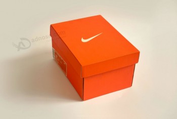 Red Color Ragid Shoes Box with Custom Printing