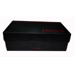 Black Paper Shoes Box with Custom Printing