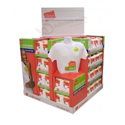 Colorful Paper Cardboard Pallet Display Box for T-Shirt