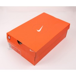 Orange Color Ragid Shoes Box with Custom Printing