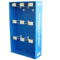 Caja de presenTación de piso de carTón de lado de papel de alTa gama con gancho