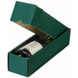 绿色凹槽纸盒橄榄油 (GB-004) 用于定制您的徽标