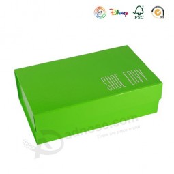 Green Foldable Chipboard High-Heeled Shoes Box (GB-025) for custom with your logo