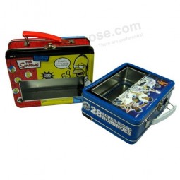 Best Selling Custom Lunch Tin Box with PVC Window