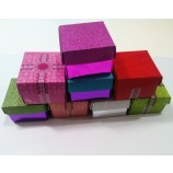 Metallic Textured Paper Gift Boxes for Decorations for custom with your logo