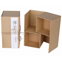 Brown Kraft Paper Tea Packaging Box for custom with your logo
