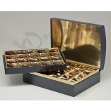 豪华金纸巧克力礼品棺材盒定制与您的标志