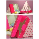 Custom high-quality 2017 New Pyramid Candy Box with Cmyk Printing