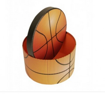 定制高-优质圆形印花篮球运动包装礼盒