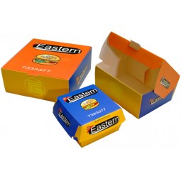 Custom high-quality Safe Ink Printing Hamburger Package Boxes