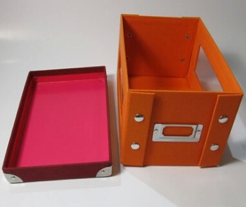 定制高-优质新型可折叠硬纸家用储物盒