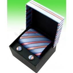 Wholesale custom high-quality Square Printed Paper Showing Box for Tie and Cuff Buttons