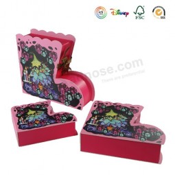 Wholesale custom high-quality Unique Shoe-Shaped Christmas Presents Package Boxes