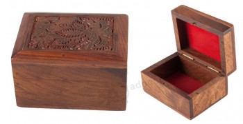 Boîte de savon en bois de haute qualité faite sur Commande avec le Couvercle de gravure de laser
