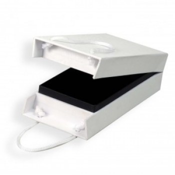 批发定制高-优质白色便携礼服包装盒 (PB-061)