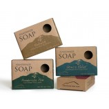 Custom high quality Printing Kraft Paper Card Soap Box with your logo