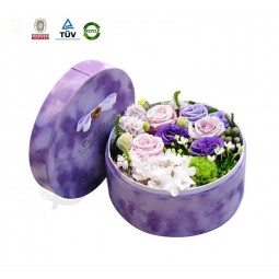 Wholesale custom high-quality Round Velvet Wedding Flower Package Box