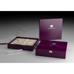 Custom high quality Purple Paperboard Gift Box for Eyeliners with your logo