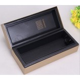 Caja de perfume en relieve de oro de alta calidad personalizada