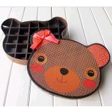 Wholesale custom high-quality Loving Bear Head Shape Candy Gift Box
