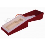 Red Velvet Clamshell Fragrance Box for custom with your logo