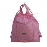 Pink Color Non Woven Fabric Bag for Cosmetics for custom with your logo