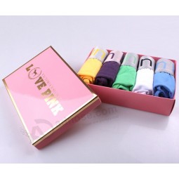 Golden Hot Stamping Packaging Box for T-Shirts for custom with your logo