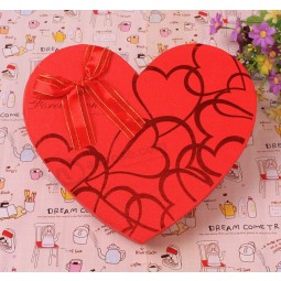 Red Hot Stamping Heart Shape Make-up Box for custom with your logo