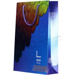 Wholesale custom high-end Exquisite Silver Hologram Paper Printing Gift Bag (PB-005)