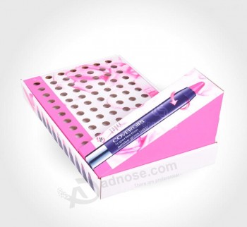 时尚印花纸唇膏展示盒定制与您的标志