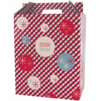 Wholesale custom high-end Printed Merry Christmas Carrying Bag (GB-007)