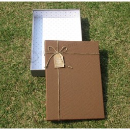 Embossing Paper Cardboard Book Packaging Box for custom with your logo