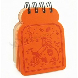 мини-тисненый кожаный детский спиральный дневник для вашего логотипа