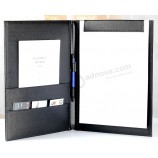 Practical Leather Meeting Report Record Writing Pads for custom with your logo