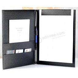 Practical Leather Meeting Report Record Writing Pads for custom with your logo