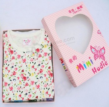 Foldable Kid Clothing Window Gift Box for custom with your logo